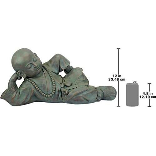 Estatua de Jardín Buda Bebé Serene en Reposo Design Toscano 61 cm