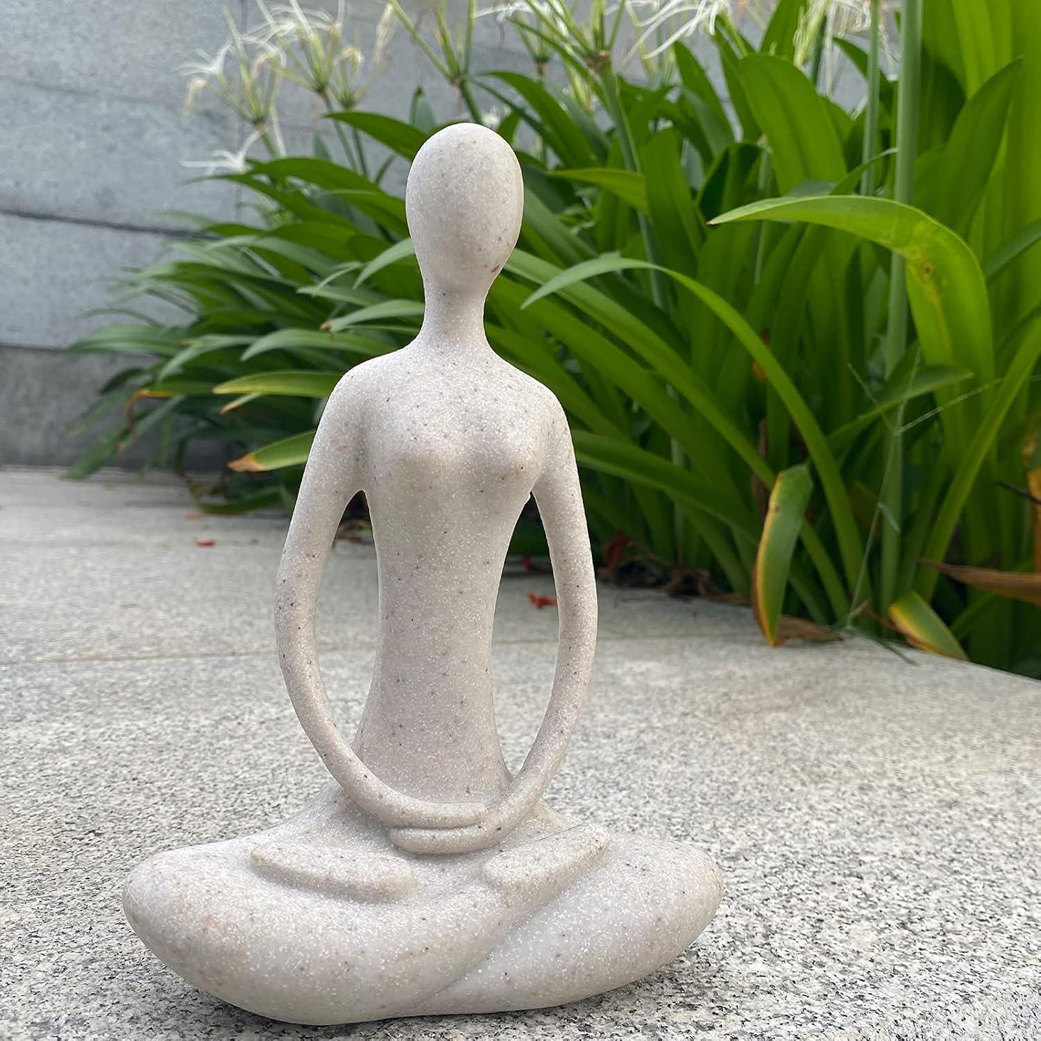 Estatua de Yoga Echainstar 14x6x20cm Decoración Zen