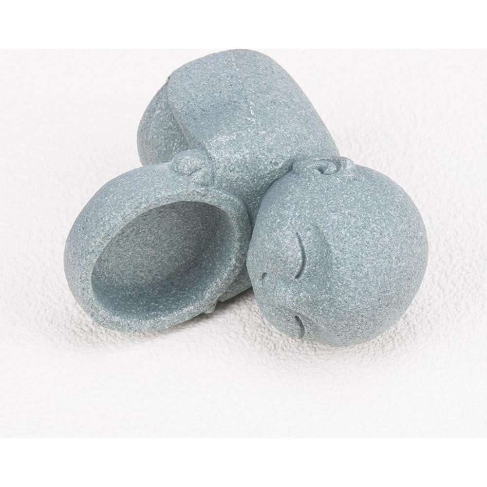 Soporte de Vela Buda ZORZA Arenisca Vintage 8.6 cm