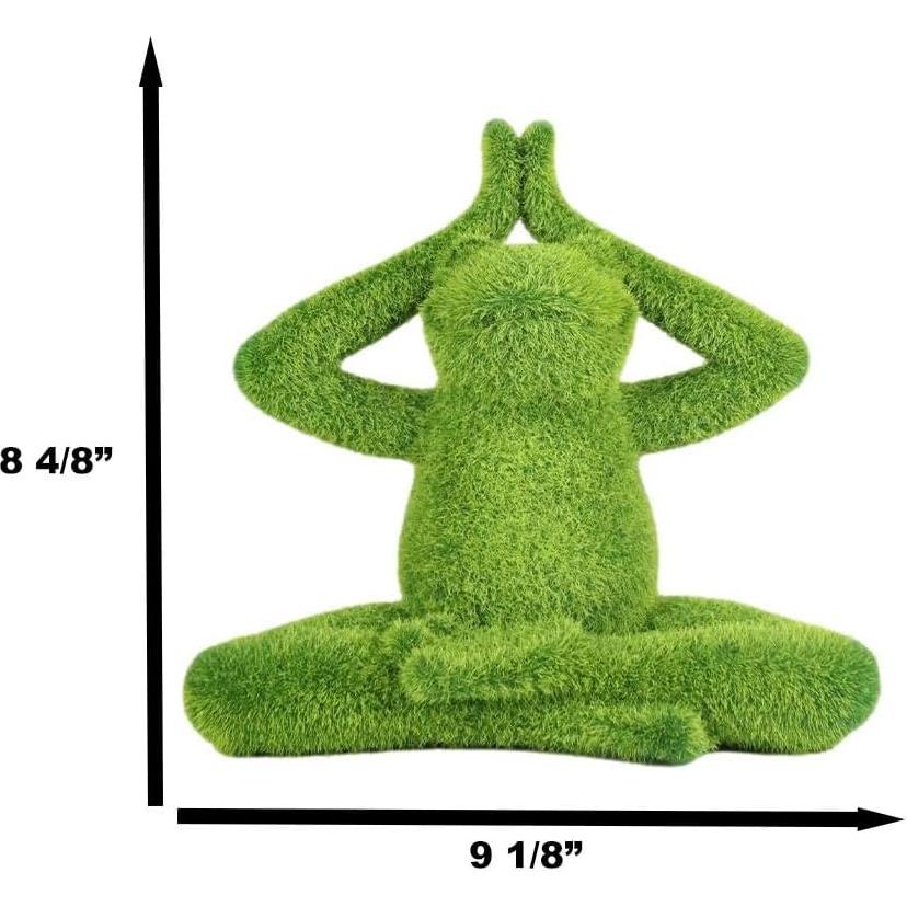 Estatua de Jardín Rana de Yoga Buda Meditador Ebros 23 cm