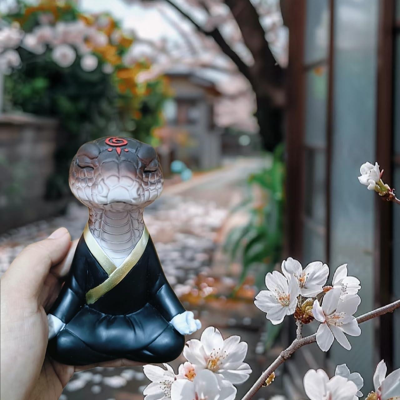 Estatua de Serpiente Zen Buda 11.9 cm - Decoración Yoga