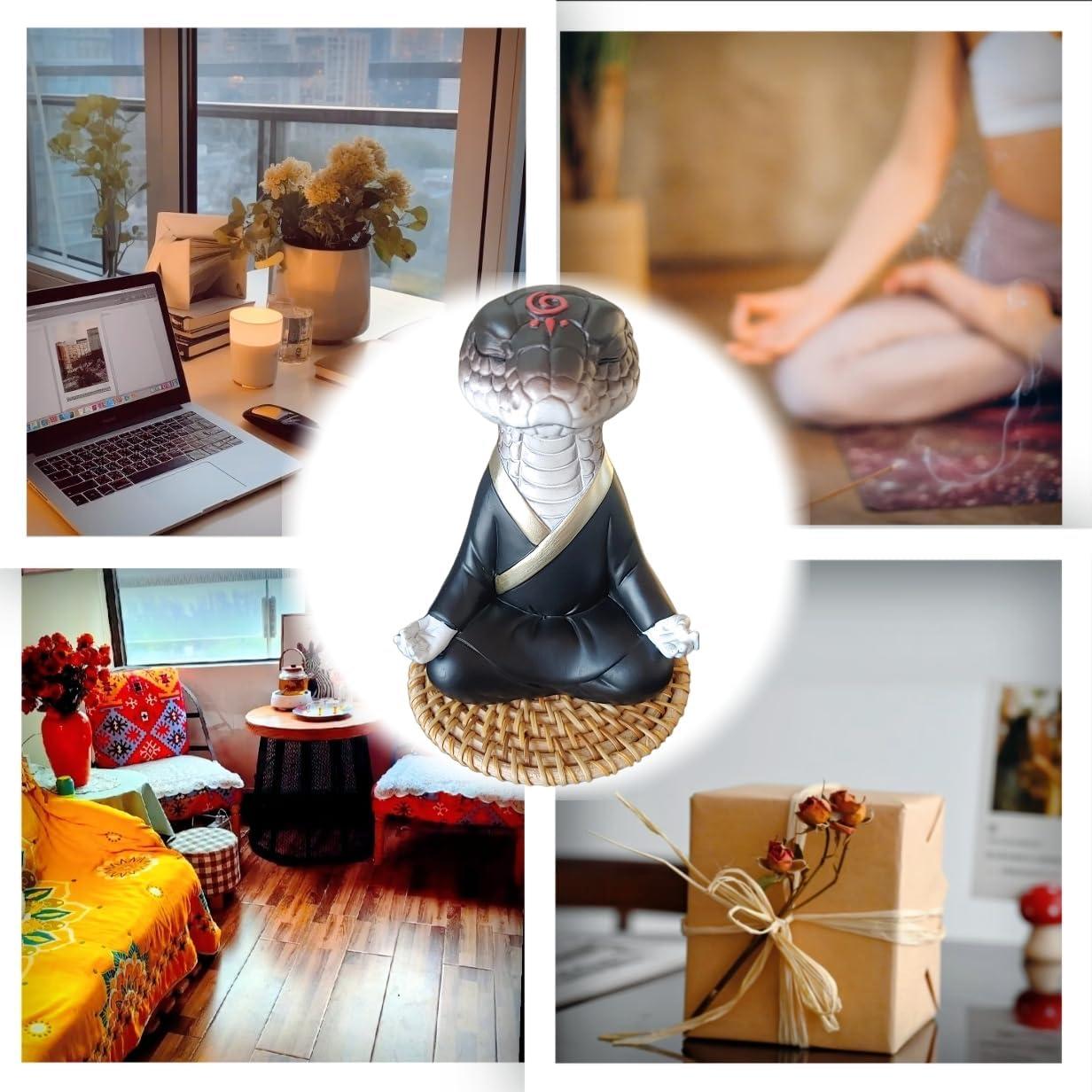 Estatua de Serpiente Zen Buda 11.9 cm - Decoración Yoga