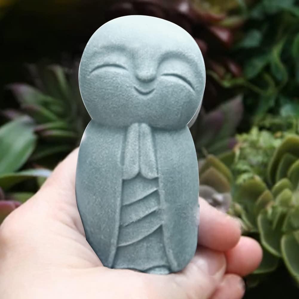Estatuilla Jizo Monje Japonés Feliz EKDJKK 8x6x1.6cm Resina