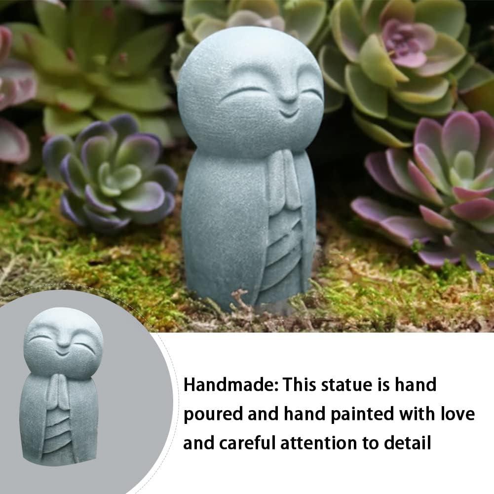 Estatuilla Jizo Monje Japonés Feliz EKDJKK 8x6x1.6cm Resina
