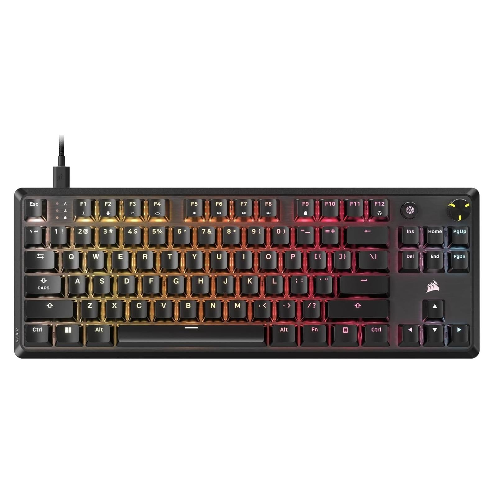 Teclado Mecánico Corsair K70 CORE TKL RGB con Cable