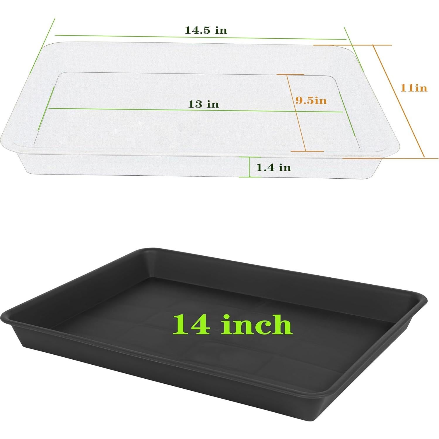 Bandeja de Cultivo VUWEZ 35.56x27.94cm para Plantas