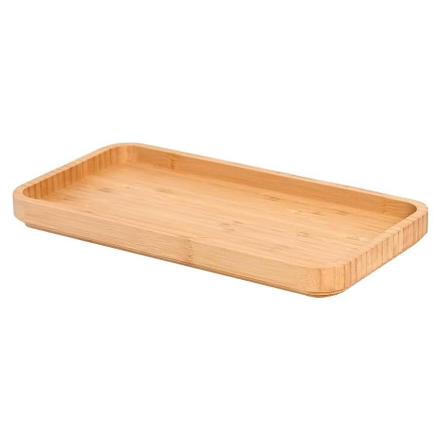 Bandeja de Bambú Atoplutly 30x15cm Antideslizante para Baño