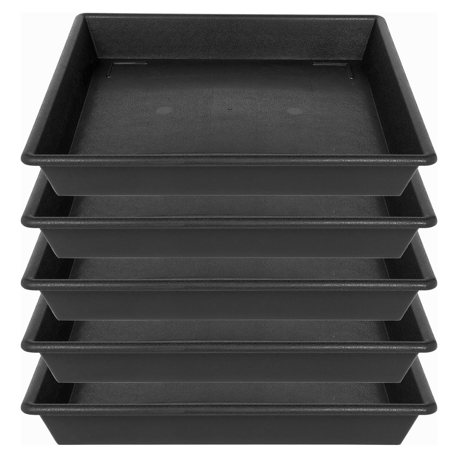 Plato Cuadrado para Plantas 15 cm NIMYAU - Paquete de 5