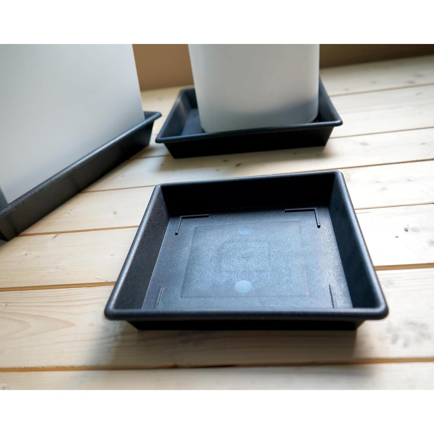 Plato Cuadrado para Plantas 15 cm NIMYAU - Paquete de 5