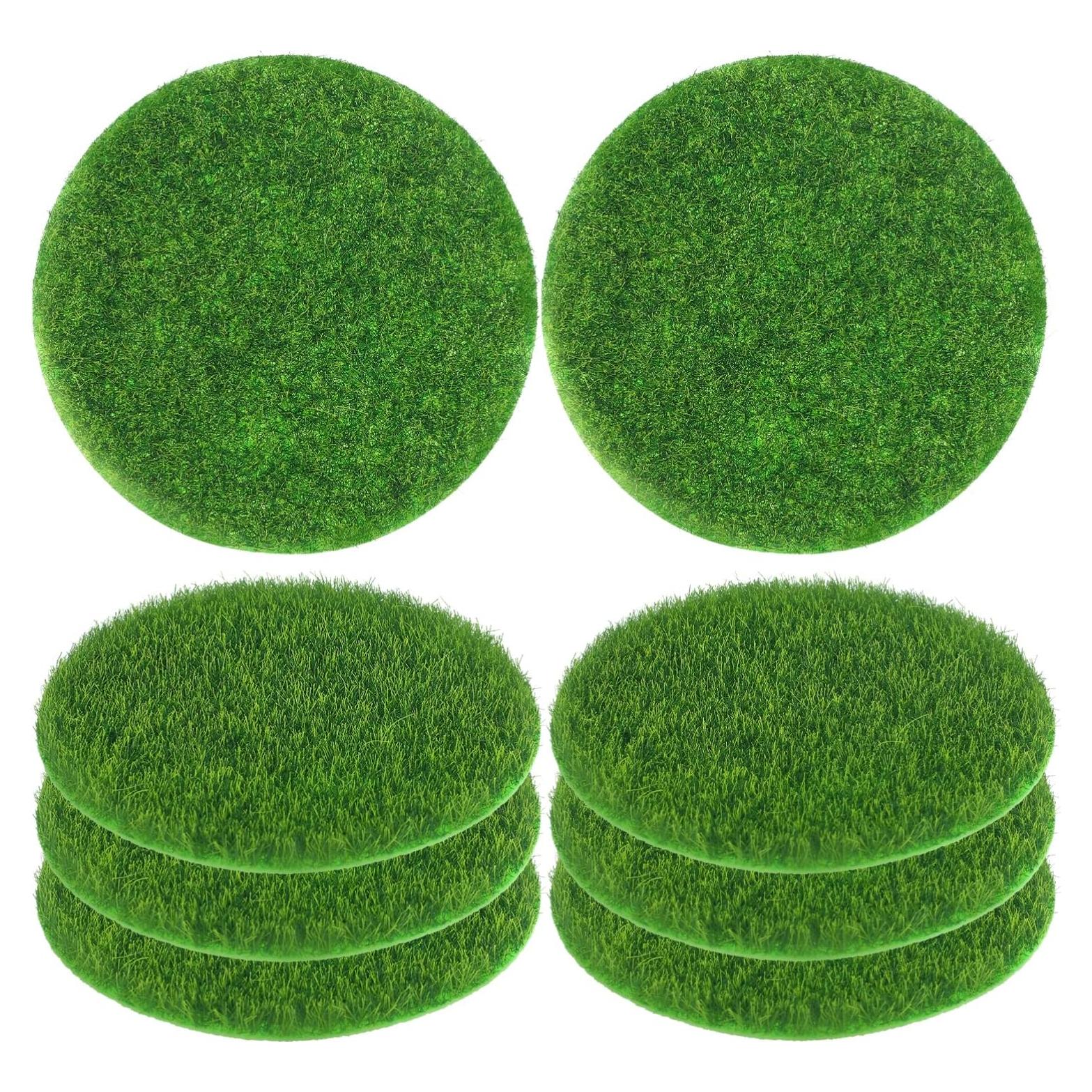 Alfombrilla de Césped Artificial Redonda BCOATH 7.5x7.5cm