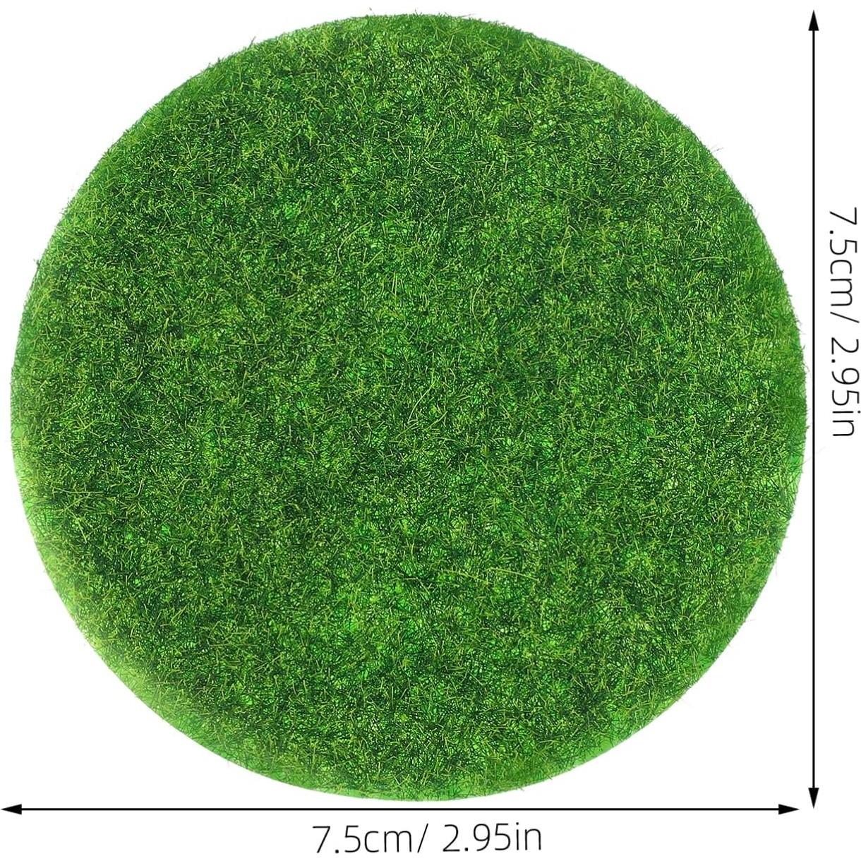 Alfombrilla de Césped Artificial Redonda BCOATH 7.5x7.5cm