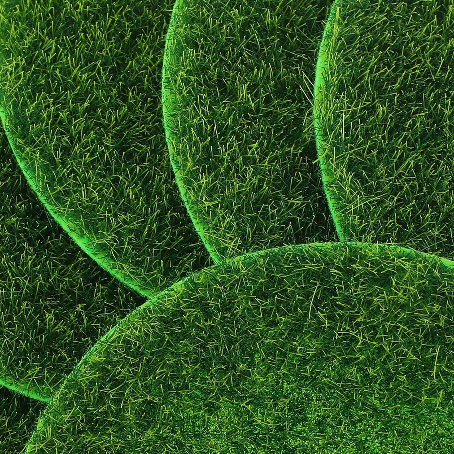 Alfombrilla de Césped Artificial Redonda BCOATH 7.5x7.5cm