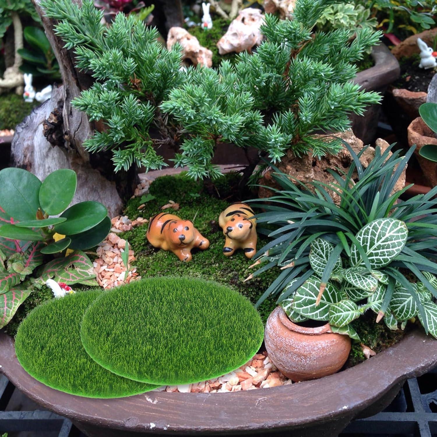 Alfombrilla de Césped Artificial Redonda BCOATH 7.5x7.5cm