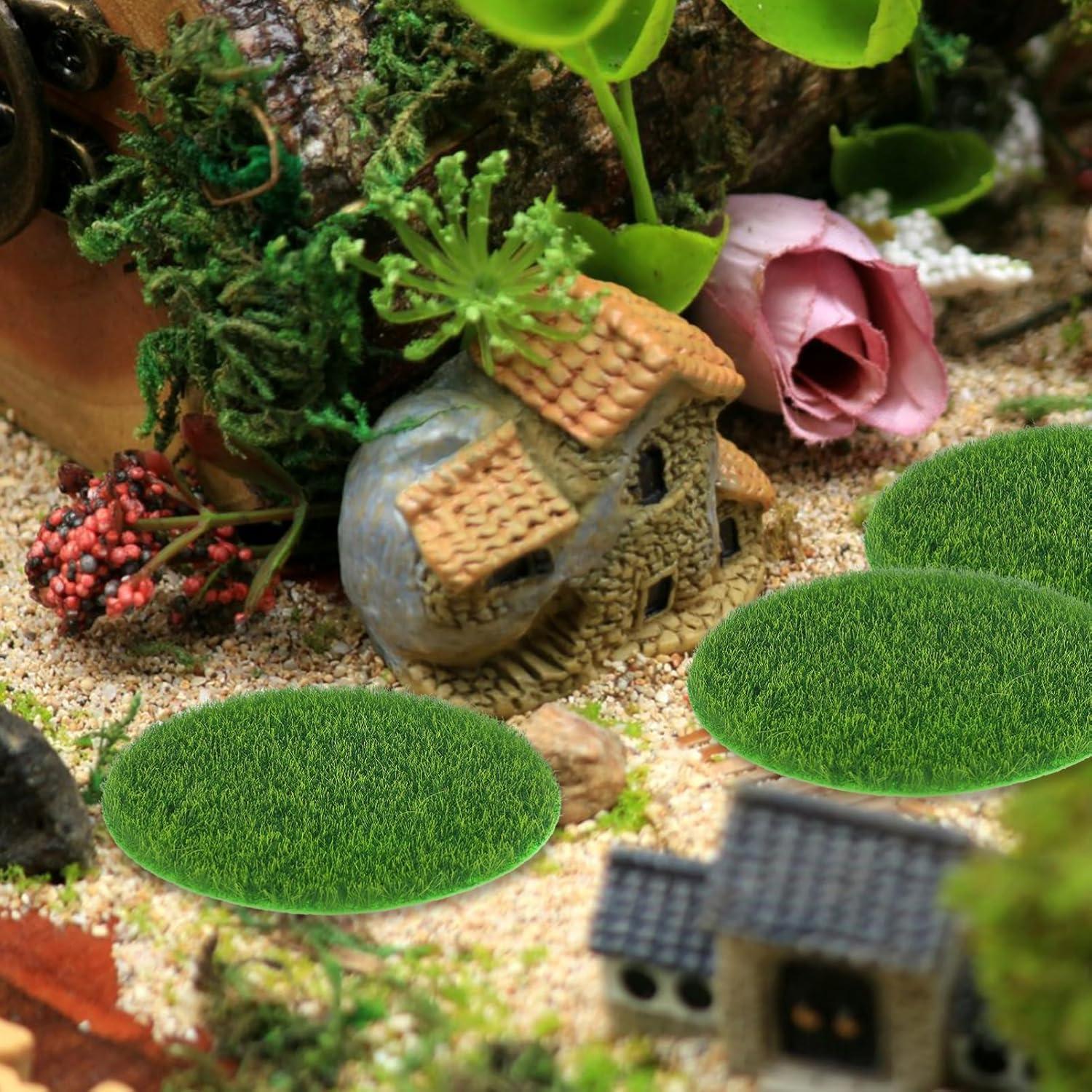 Alfombrilla de Césped Artificial Redonda BCOATH 7.5x7.5cm