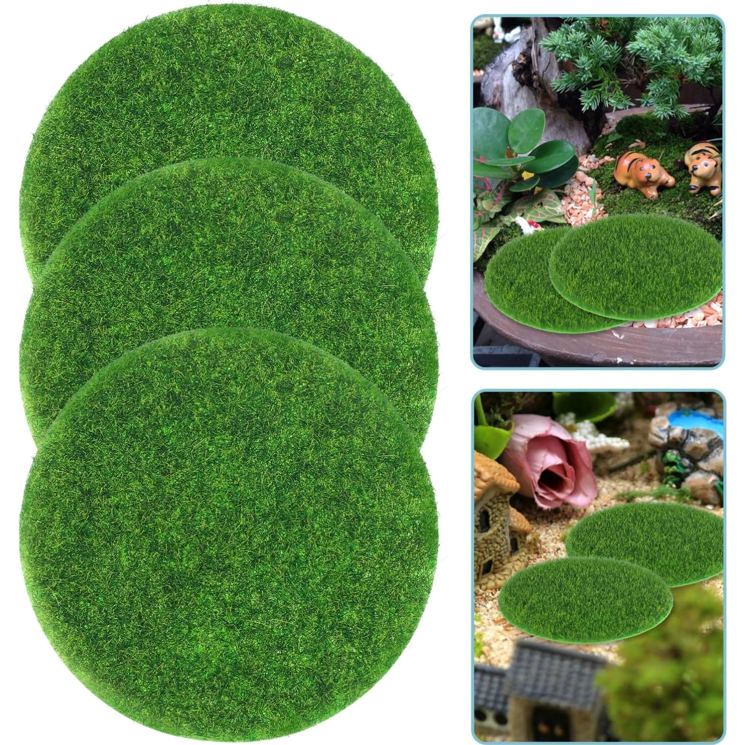 Alfombrilla de Césped Artificial Redonda BCOATH 7.5x7.5cm