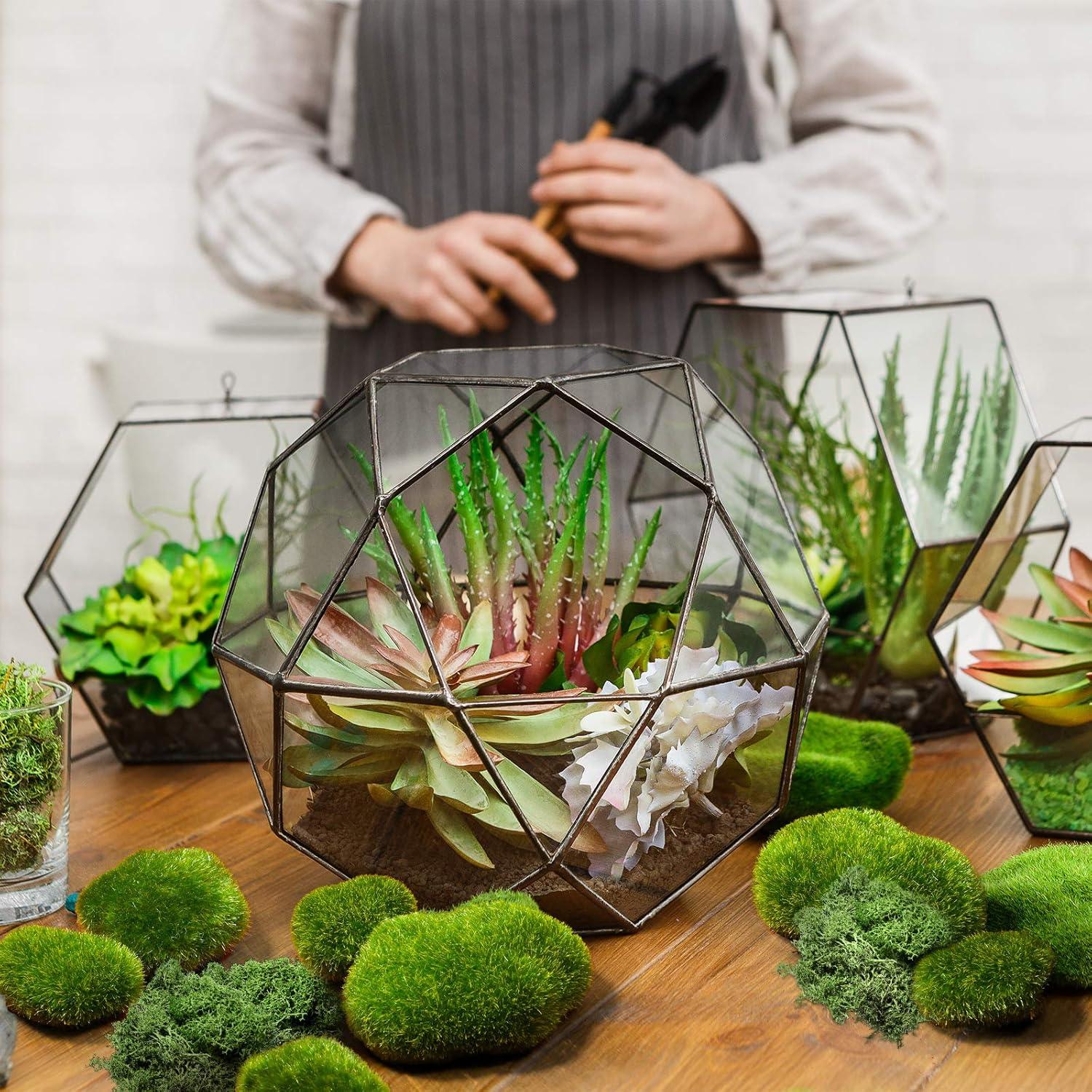 Chuangdi 40 Piezas Rocas de Musgo Artificial Decorativas