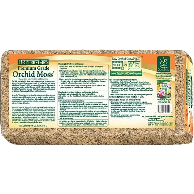 Musgo de Orquídea Mejor-Gro 1230.5 cm³ - 100% Natural