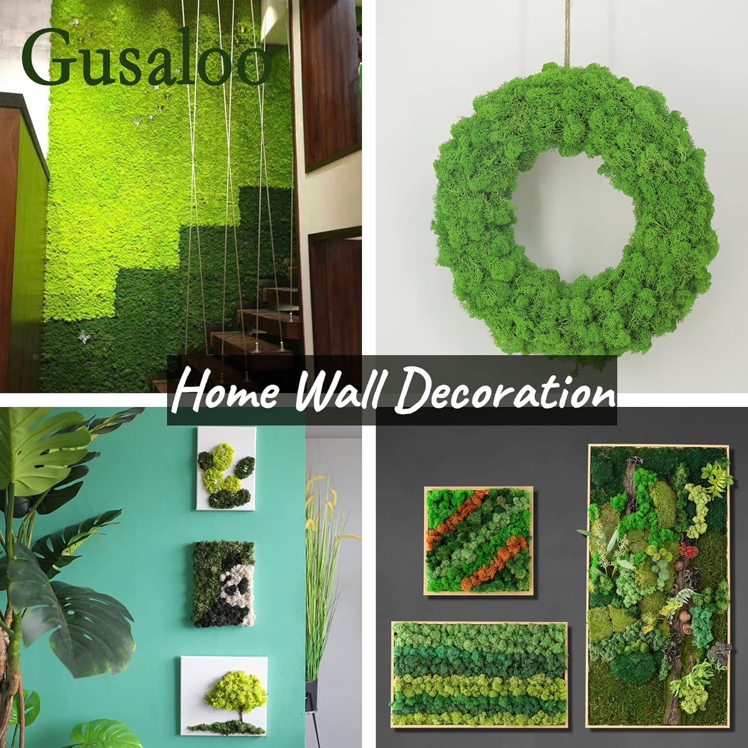 Musgo Preservado Gusaloo 99.22g Verde Natural para Decoración