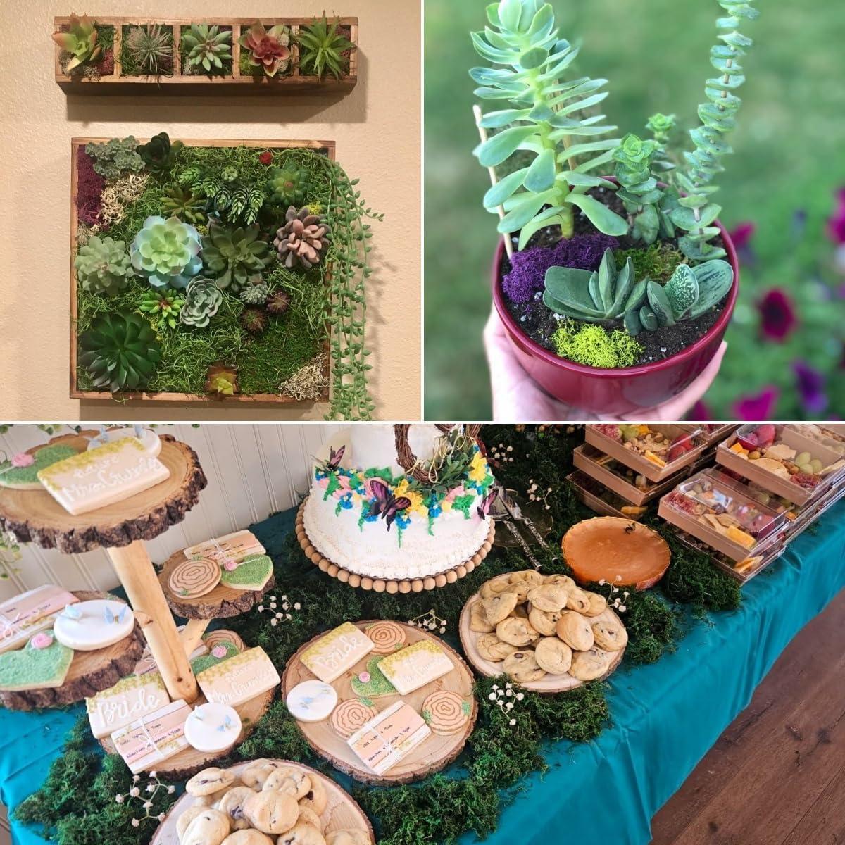 Musgo Artificial Verde 500 g YGbridge para Decoración y Manualidades