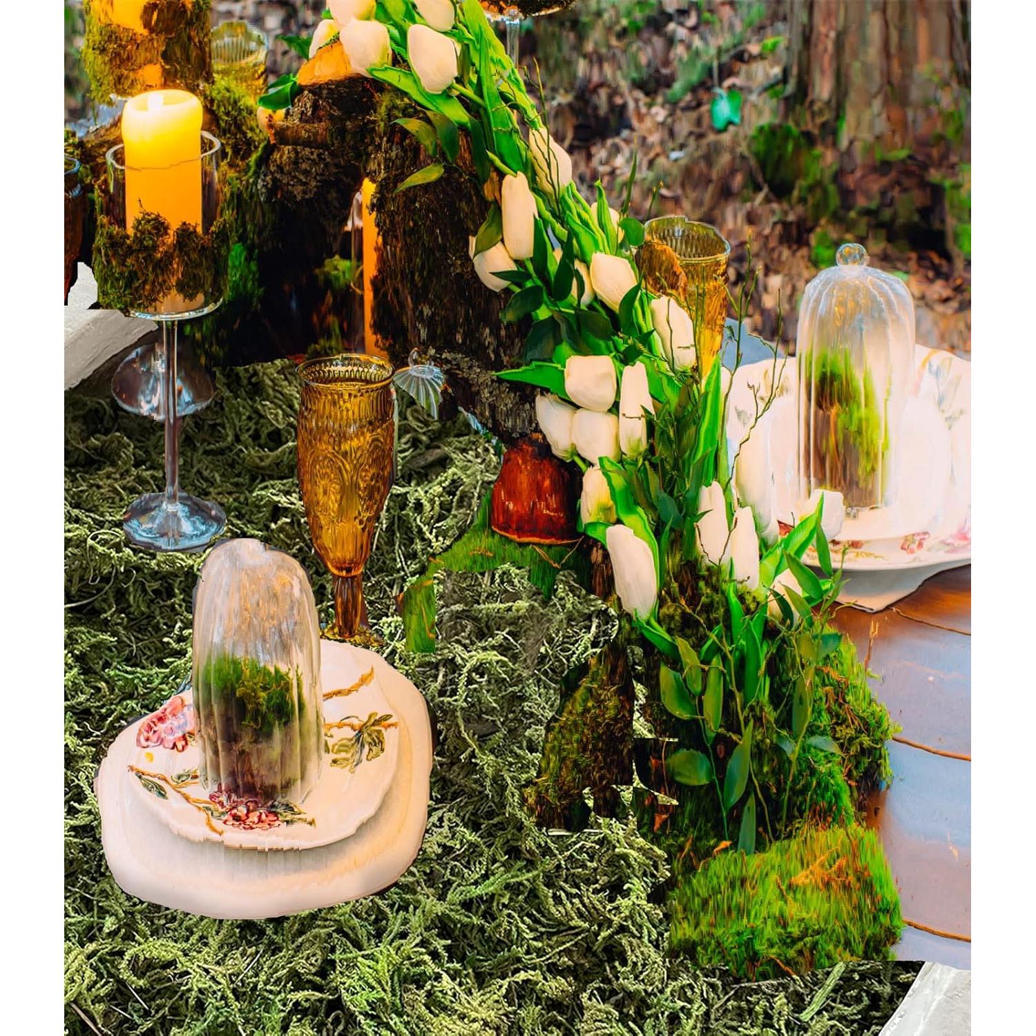 Musgo Artificial Cigoby 10.2 OZ para Jardineras y Manualidades