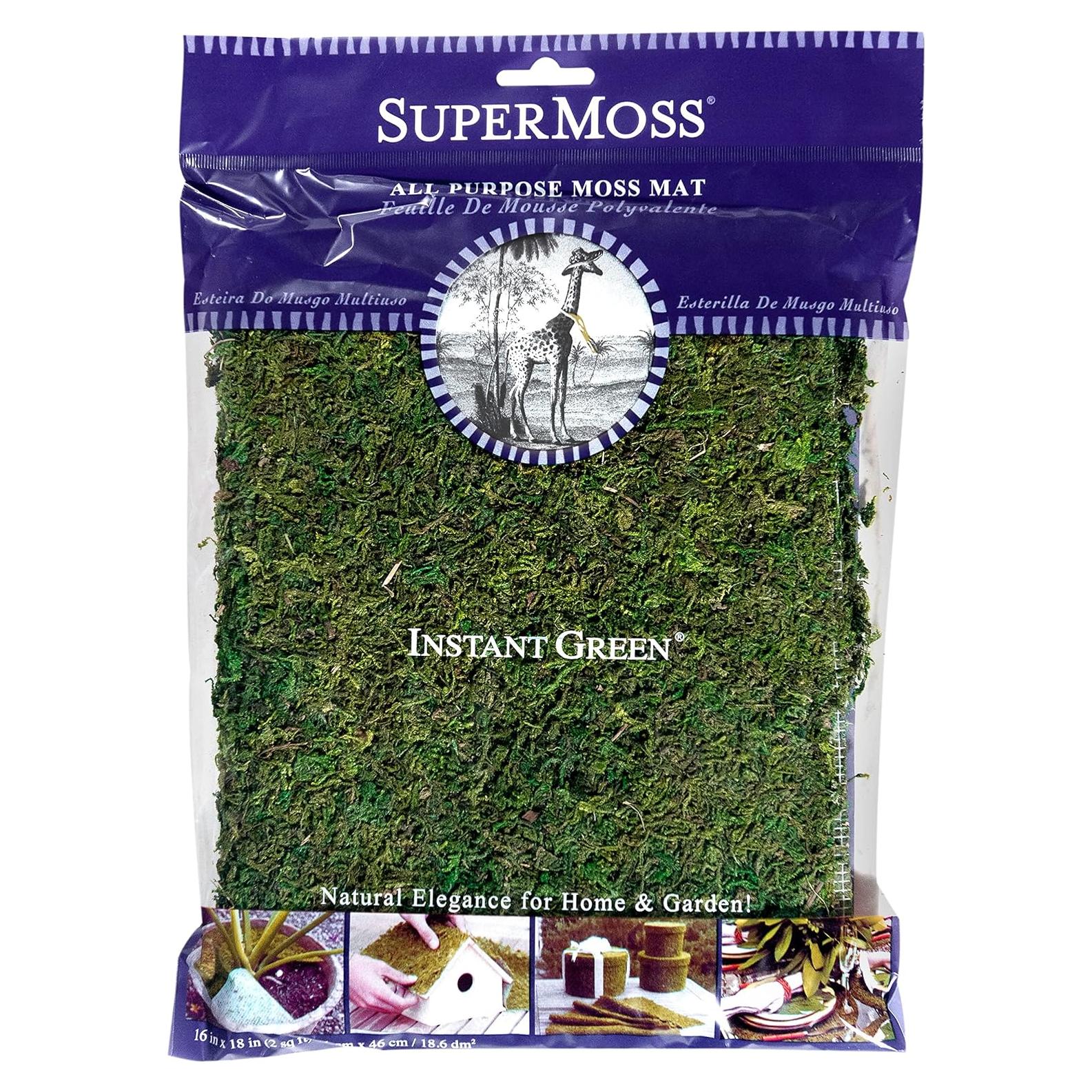 Alfombrilla de Musgo Instantáneo SuperMoss Verde 45.72x40.64 cm