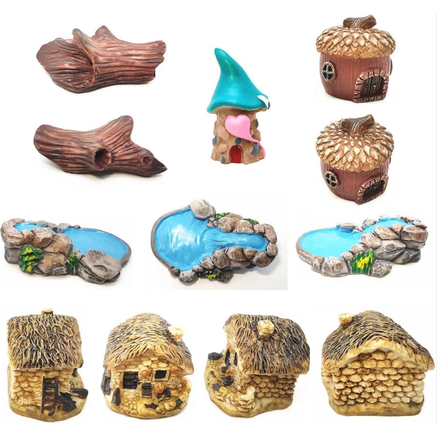 Set de Accesorios de Jardín de Hadas HYG - 64 Piezas Decorativas