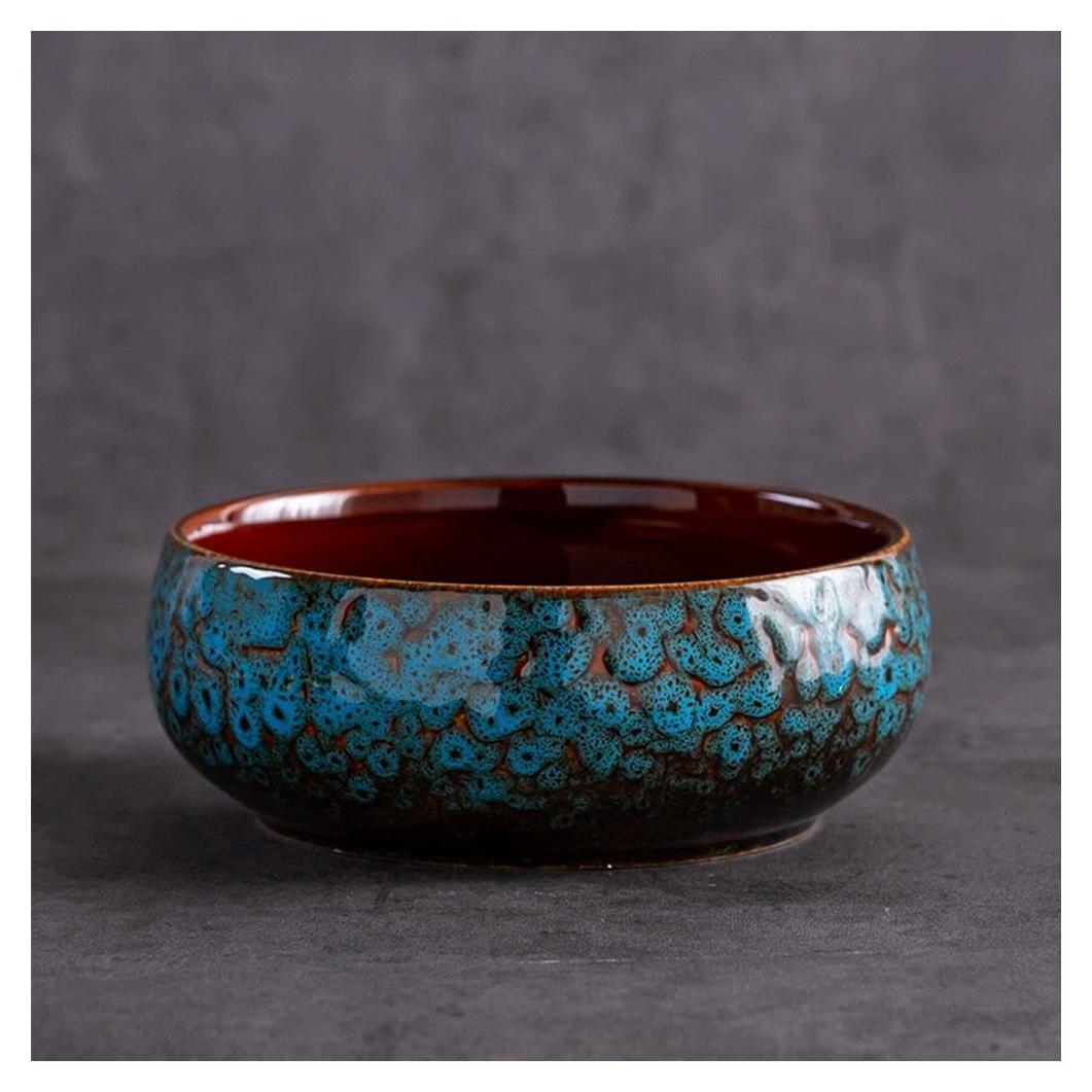 Maceta Hidropónica Smowfes Loto Azul 15.24cm Decorativa