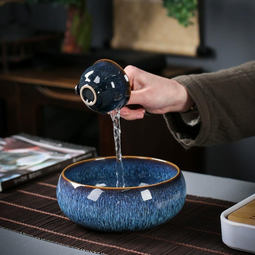 Maceta Hidropónica Smowfes Loto Azul 15.24cm Decorativa