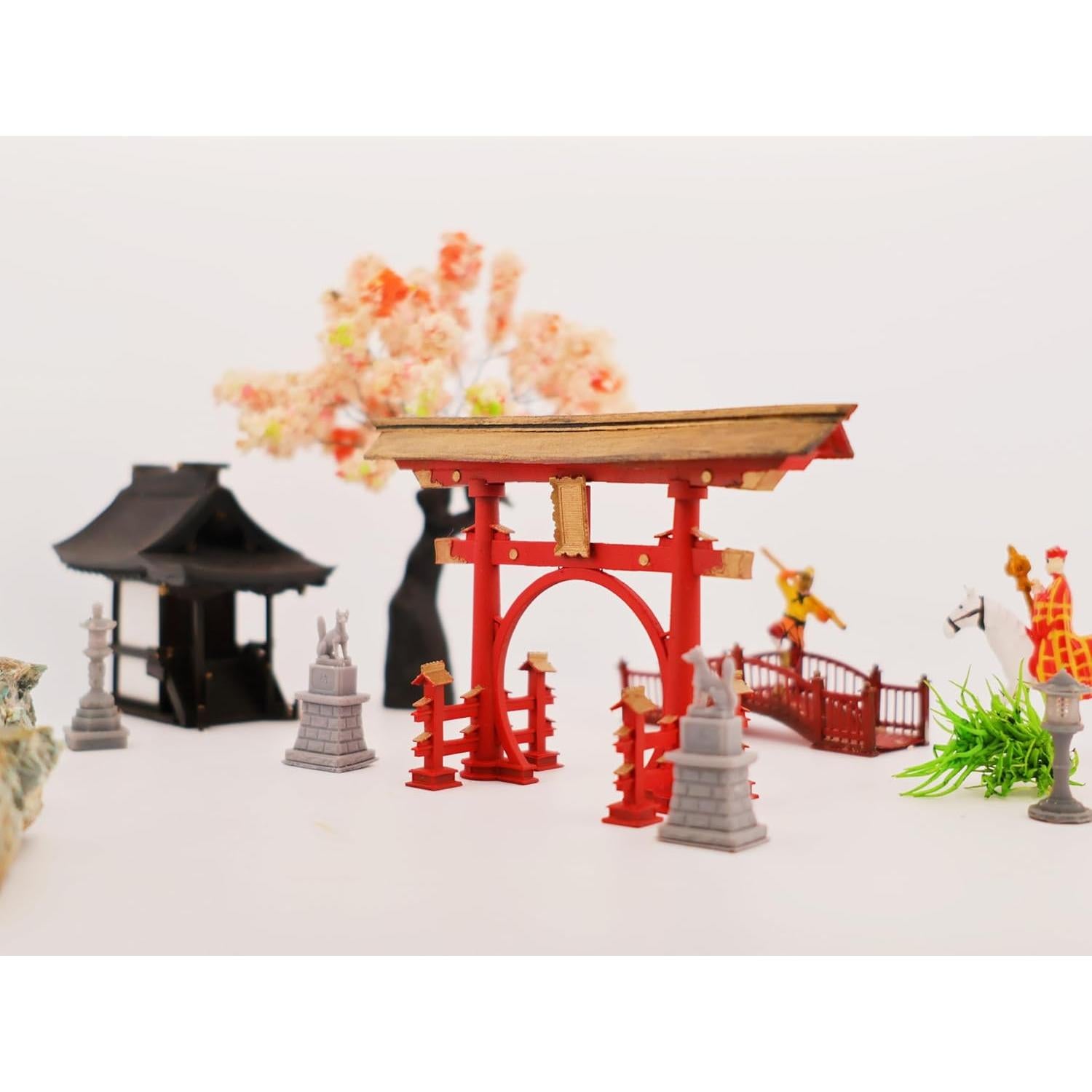 Figuras Torii Japonesas KARESANSUI - Decoración Zen para Terrario