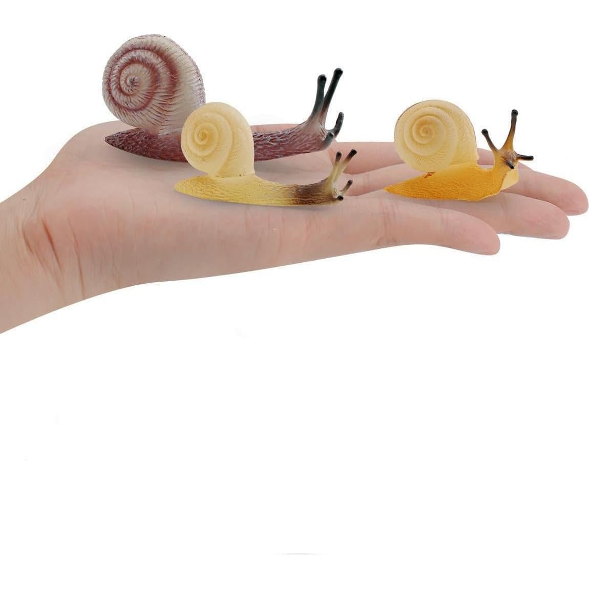 5 Figuras de Caracol Miniatura Pinenjoy para Jardín y Manualidades