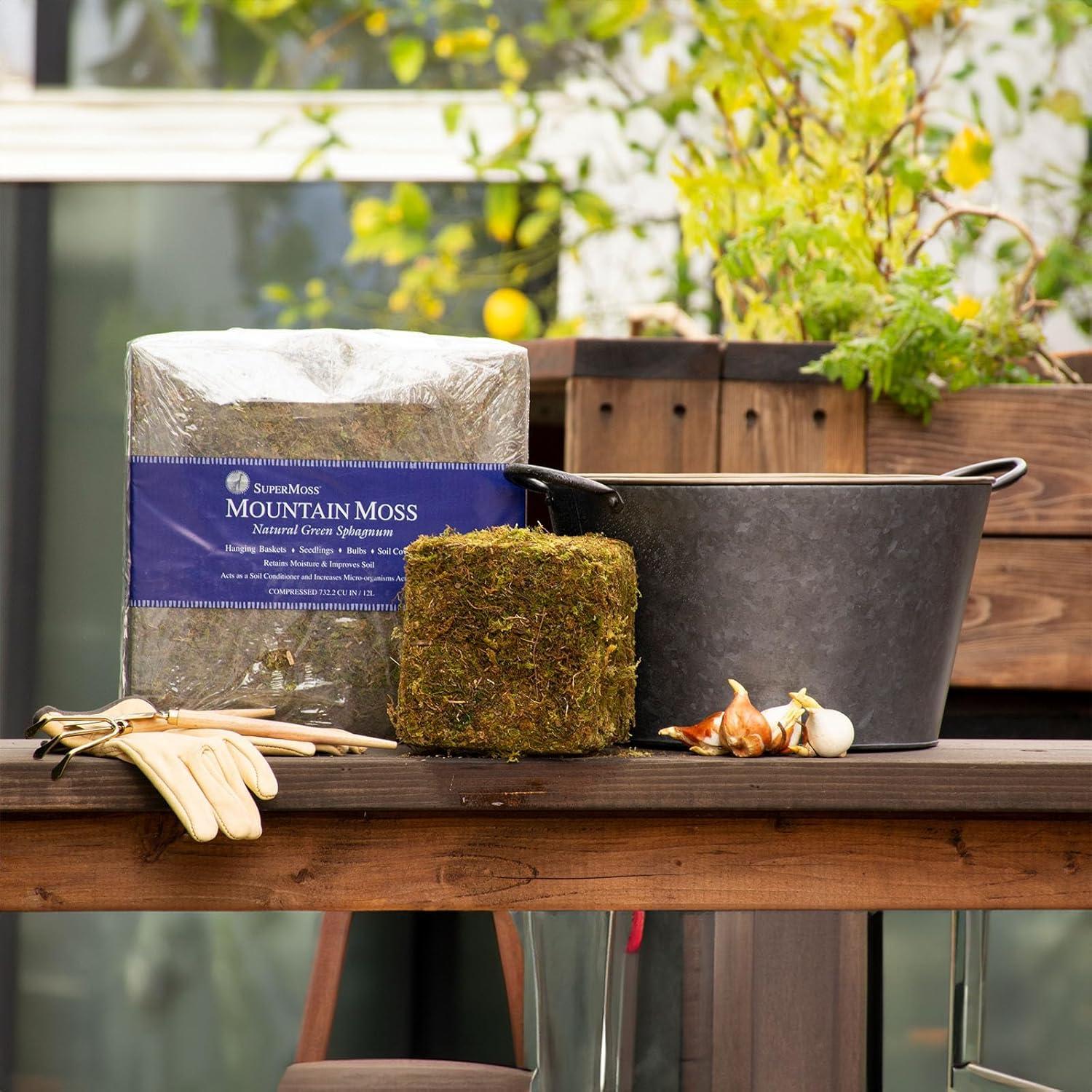 Musgo de Montaña Seco SuperMoss 2.27kg - Acondicionador de Suelo