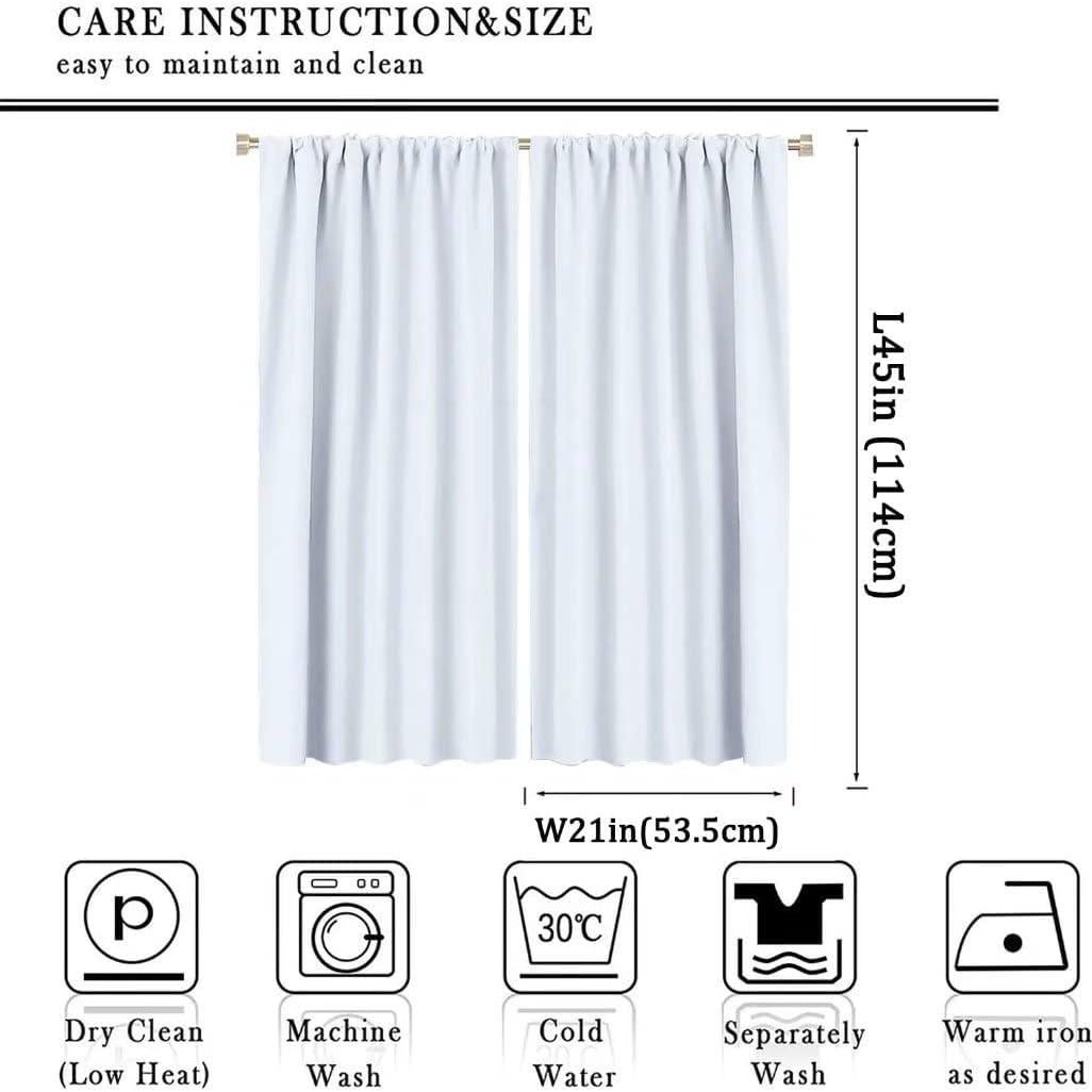 Cortinas Decorativas para Niños Construcción 53x114cm 2 Paneles