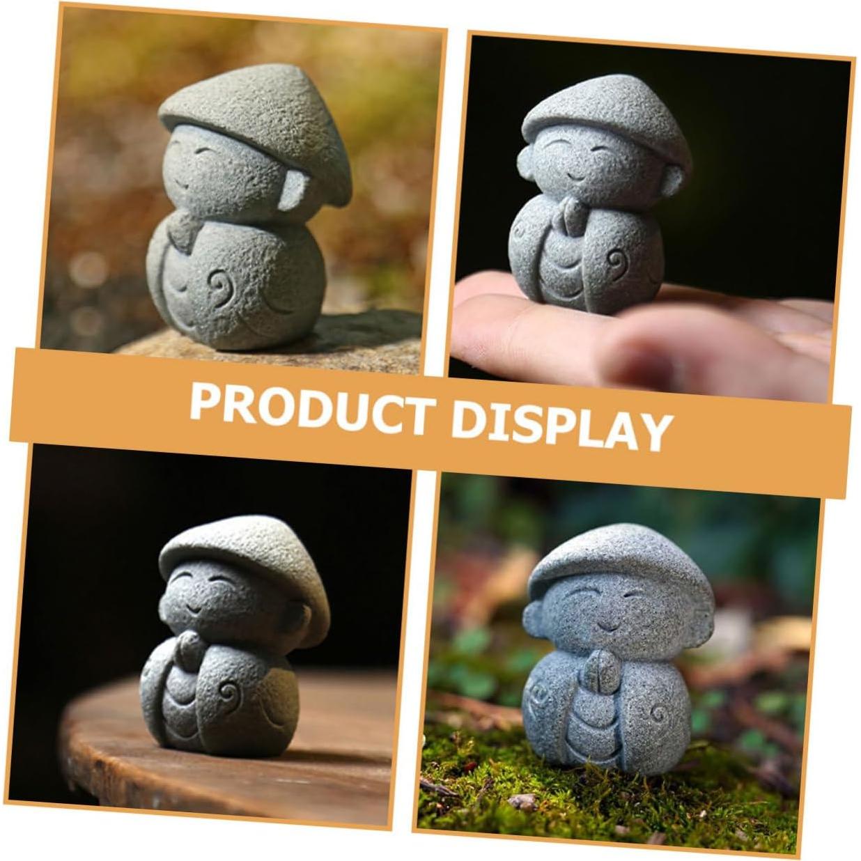 Estatuas de Buda Japonesas Miniatura VOSAREA - 2 Piezas 4.5cm