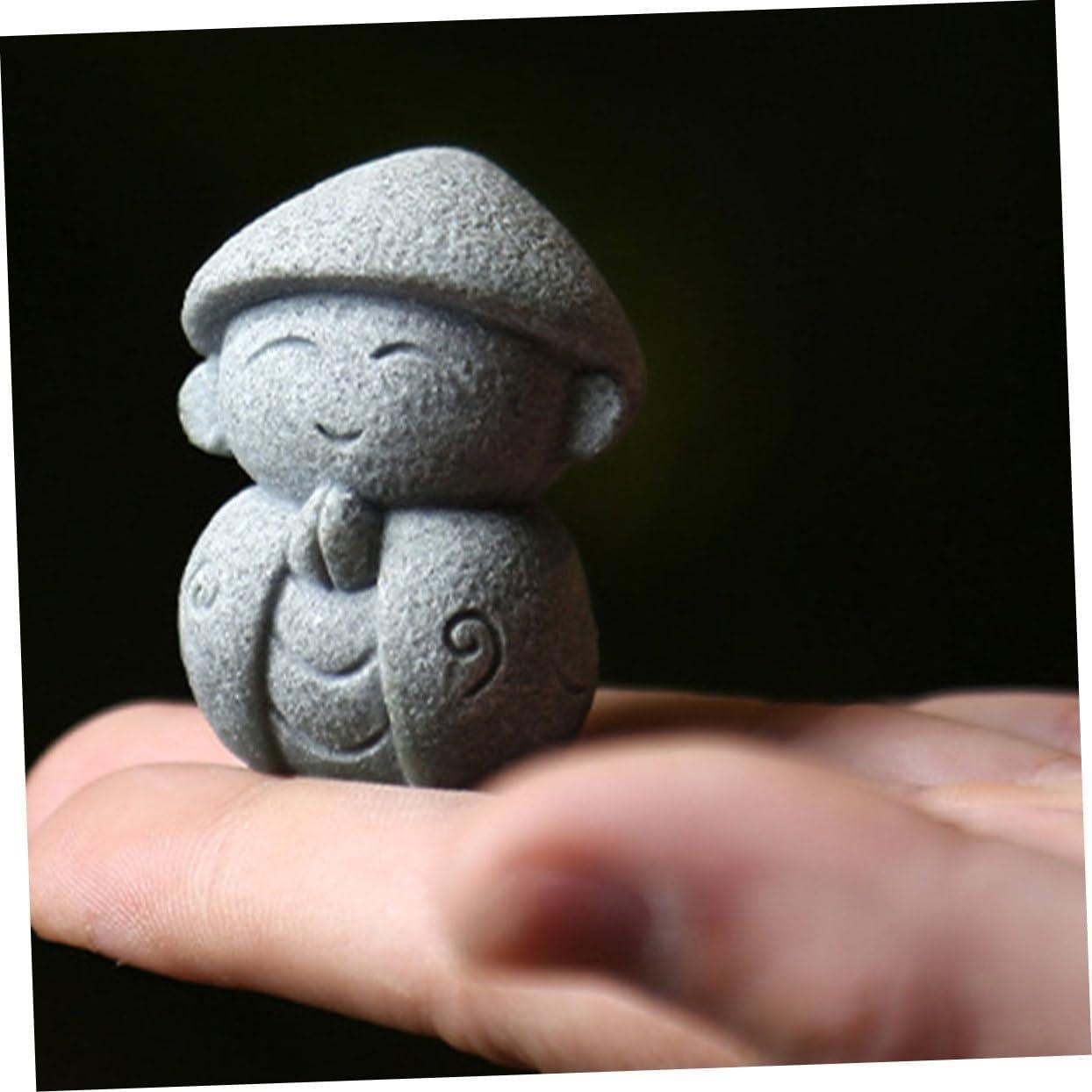 Estatuas de Buda Japonesas Miniatura VOSAREA - 2 Piezas 4.5cm