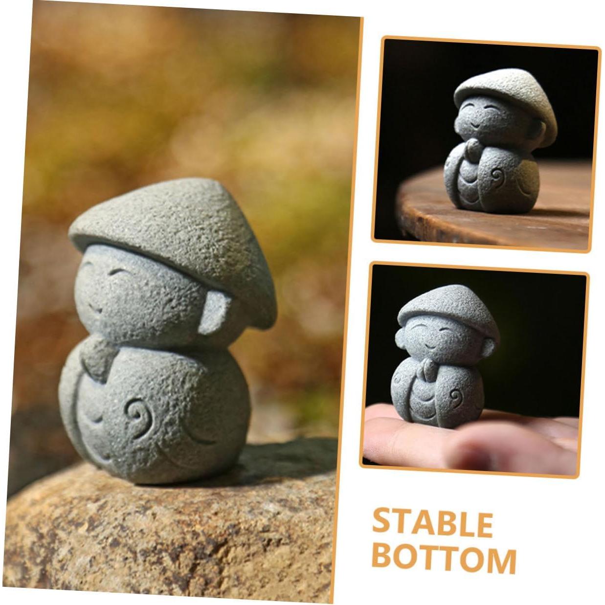 Estatuas de Buda Japonesas Miniatura VOSAREA - 2 Piezas 4.5cm