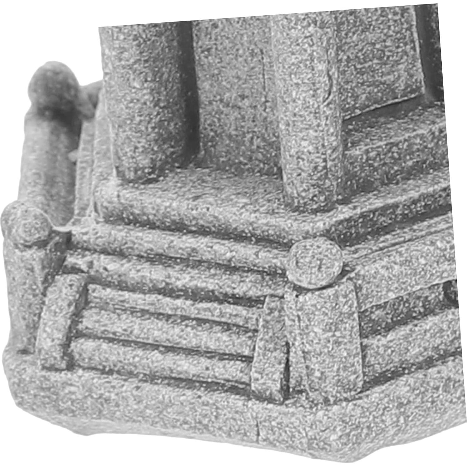 Milisten 3 Piezas Adornos de Jardín Miniatura Estilo Chino