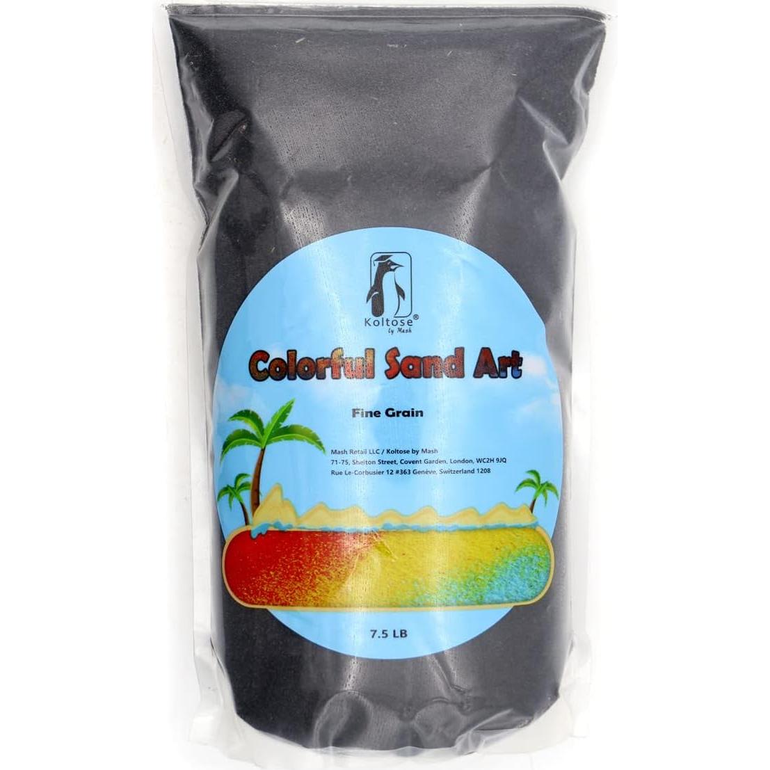 Arena de Arte Negra Koltose 3.4 kg No Tóxica para Manualidades