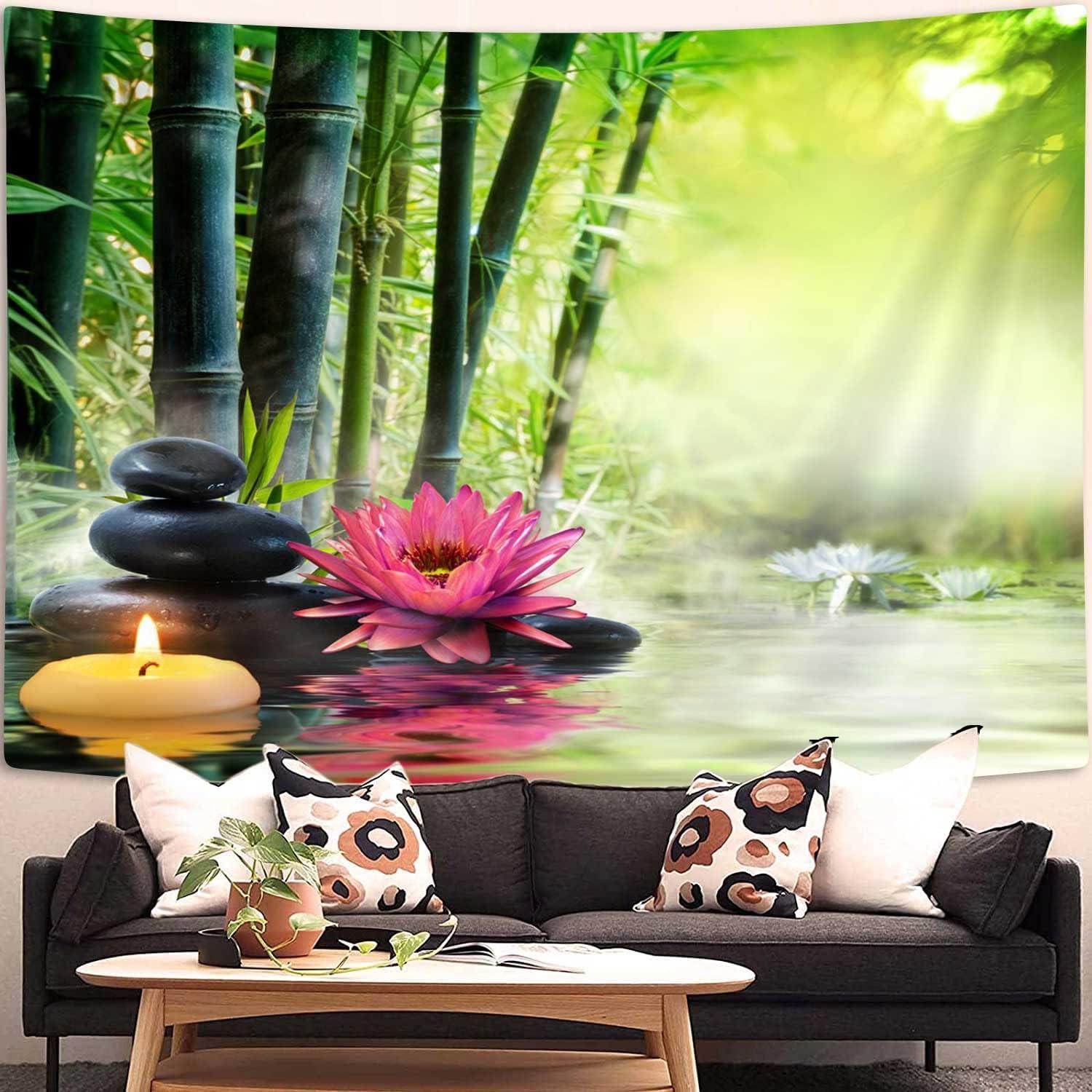 Tapiz de Pared JAWO Jardín Japonés 152x203 cm Poliester