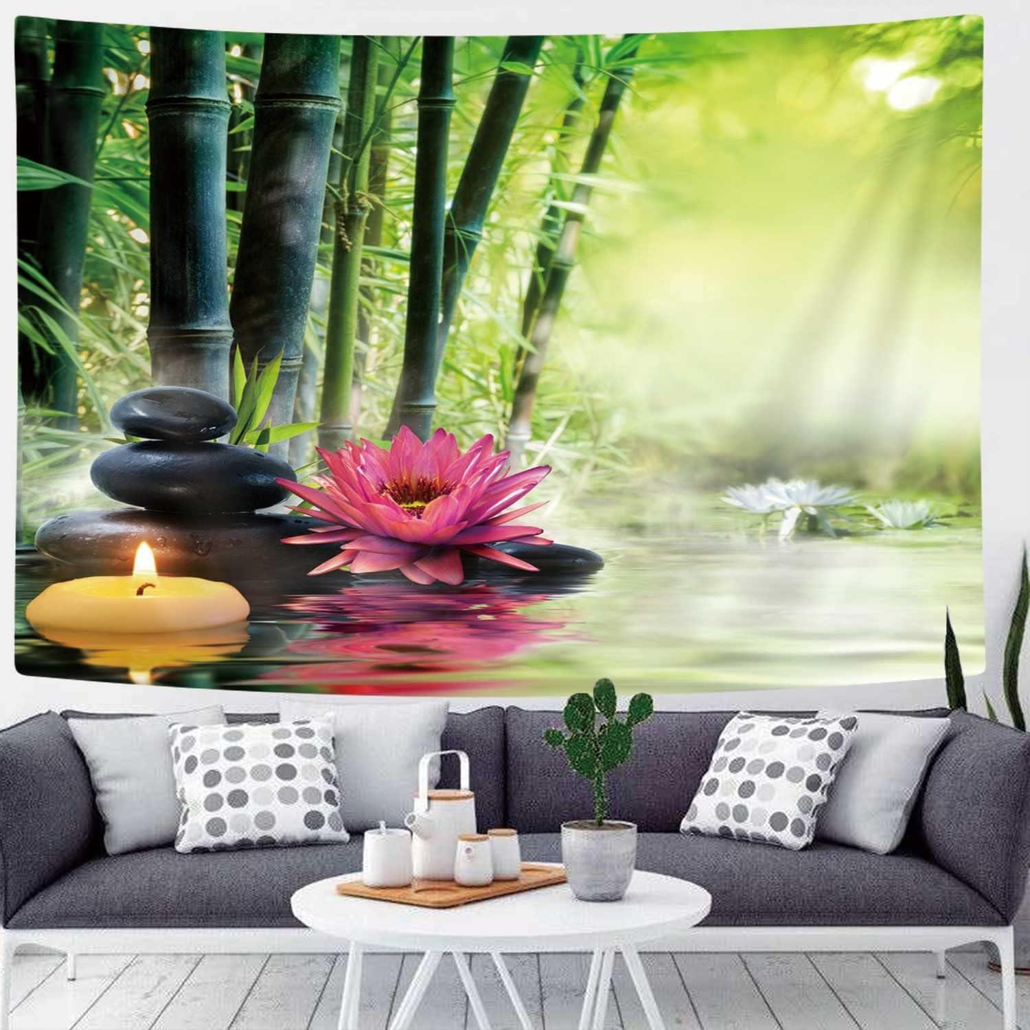 Tapiz de Pared JAWO Jardín Japonés 152x203 cm Poliester