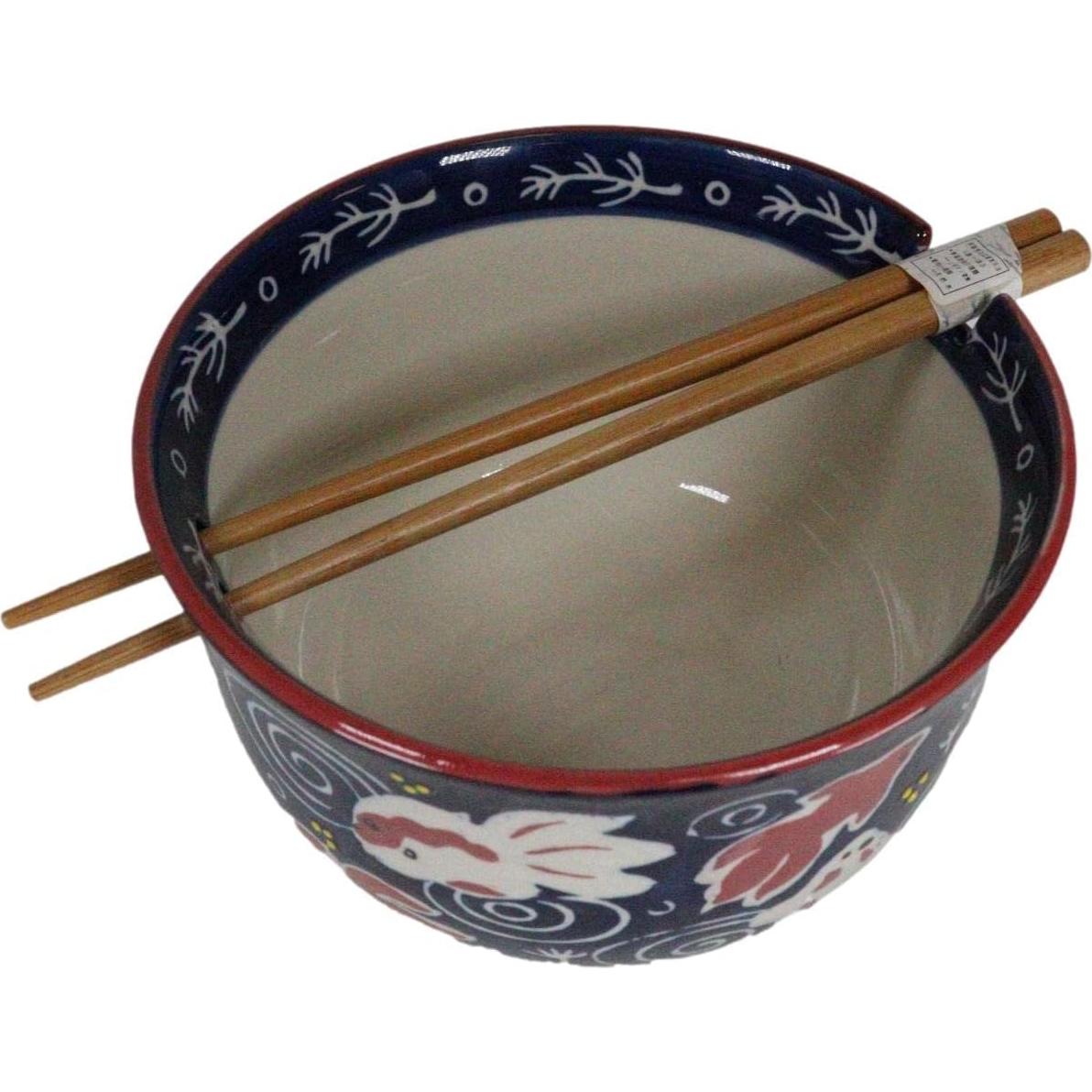 Cuenco Grande de Sopa Ebros Gift 15.88 cm con Palillos