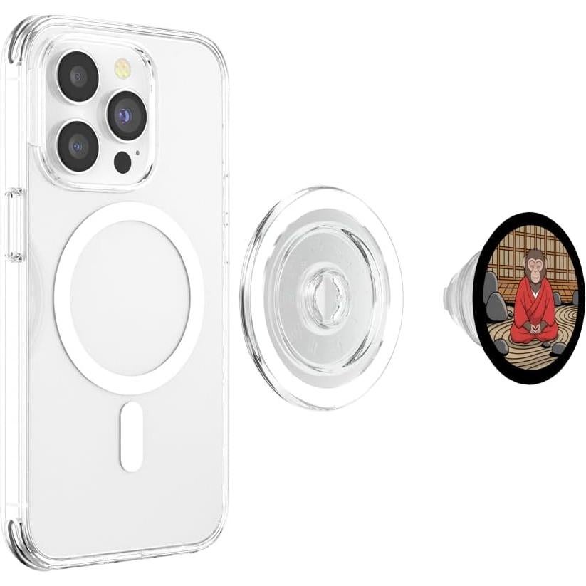 PopSockets PopGrip Magnético Mono Meditador Jardín Zen