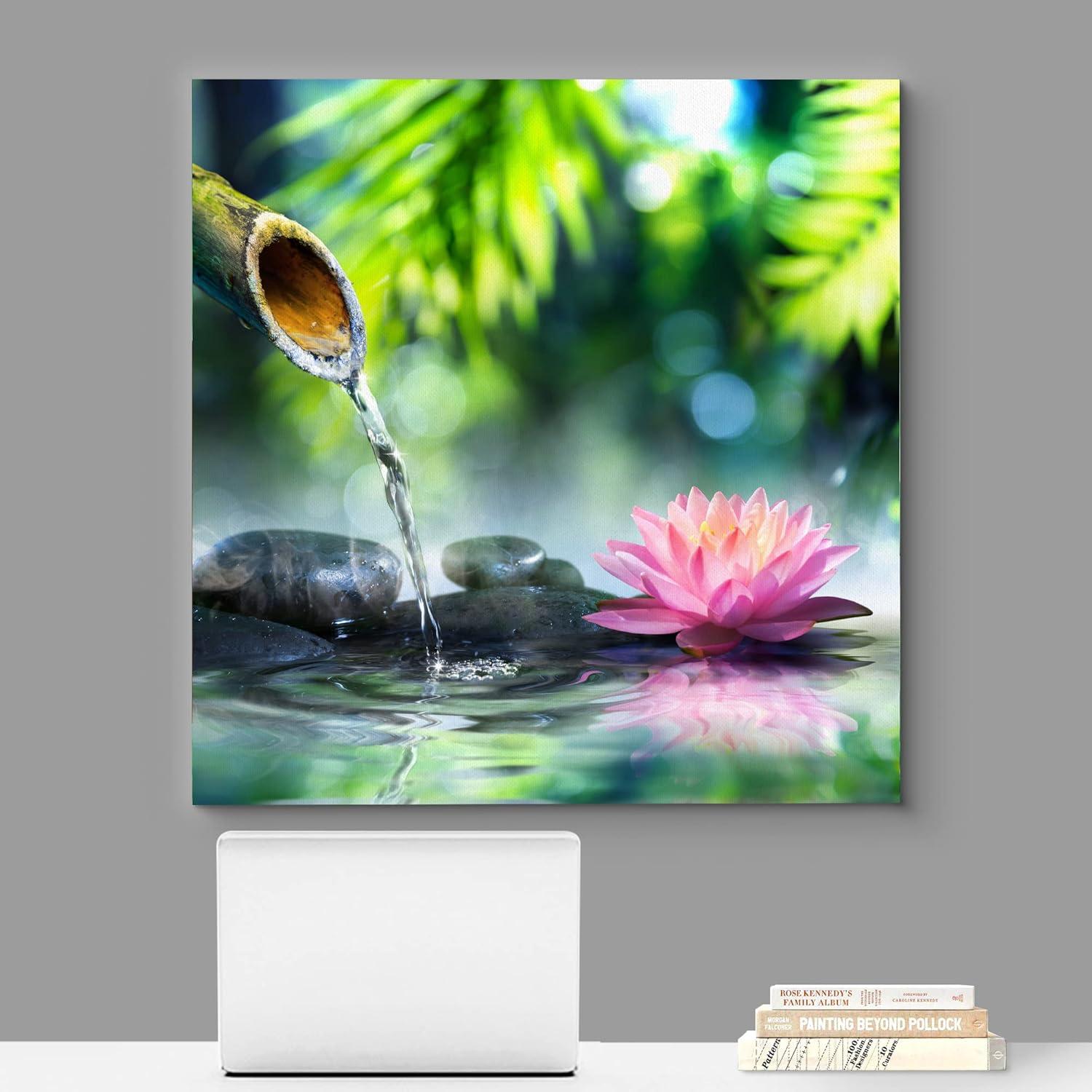 Lienzo Arte Jardín Zen Wall26 60x60 cm Floral Colorido