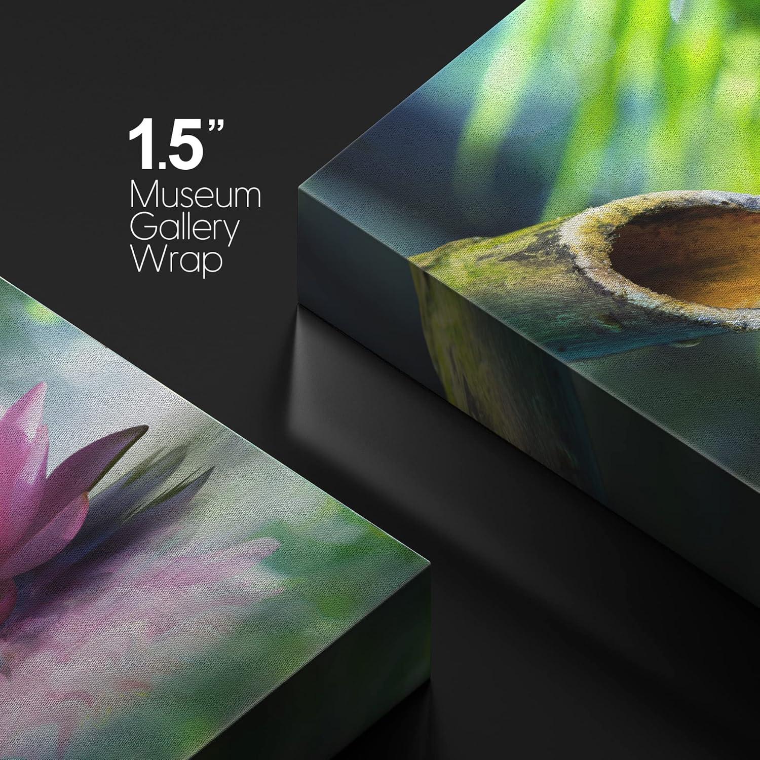 Lienzo Arte Jardín Zen Wall26 60x60 cm Floral Colorido