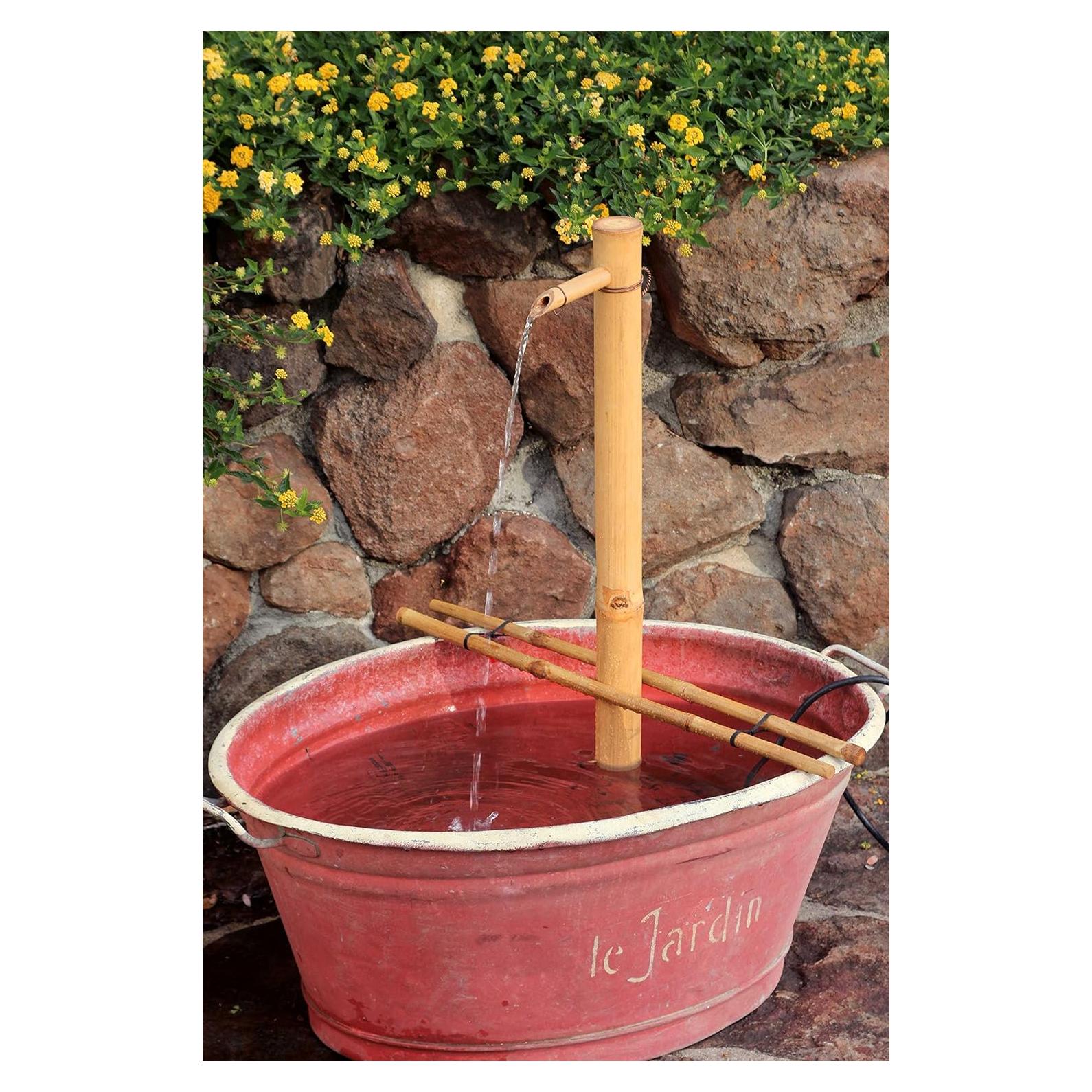 Bamboo Accents 24 inch Adjustable spout - Without Pump and Without Container