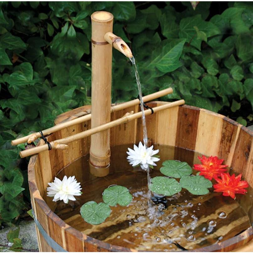 Bamboo Accents 24 inch Adjustable spout - Without Pump and Without Container