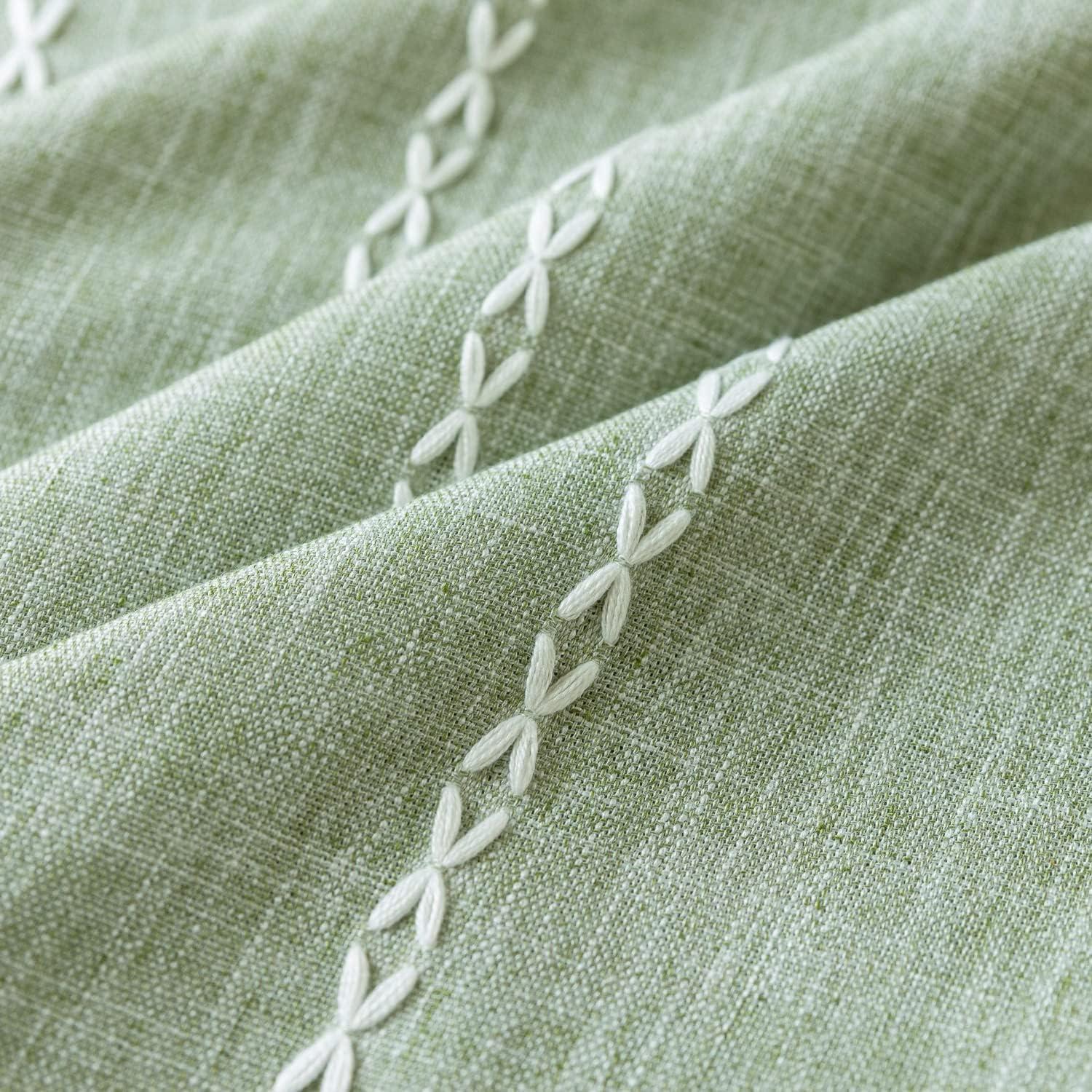 Valance de Cortina Boho Verde Salvia Deeprove 132x46 cm