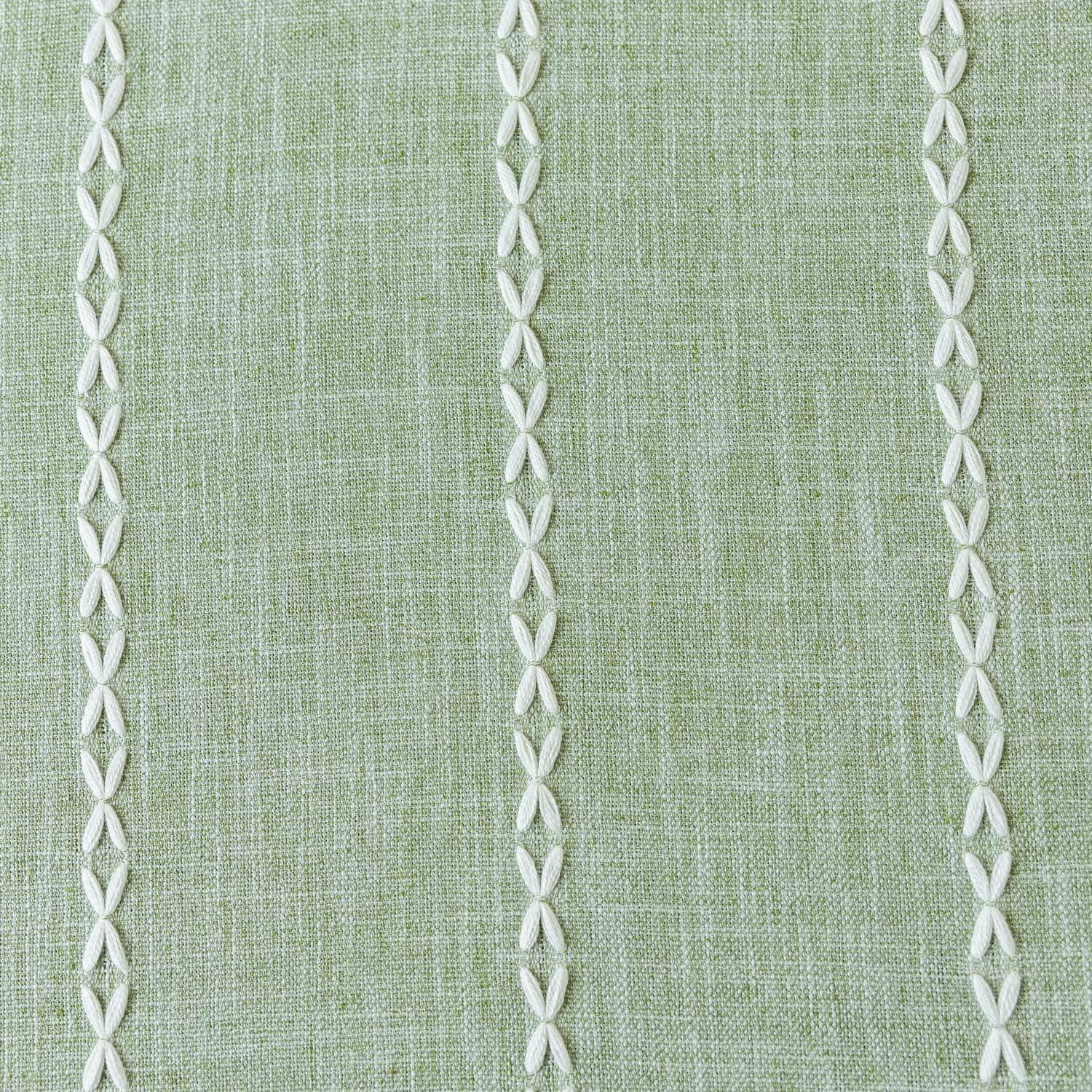 Valance de Cortina Boho Verde Salvia Deeprove 132x46 cm