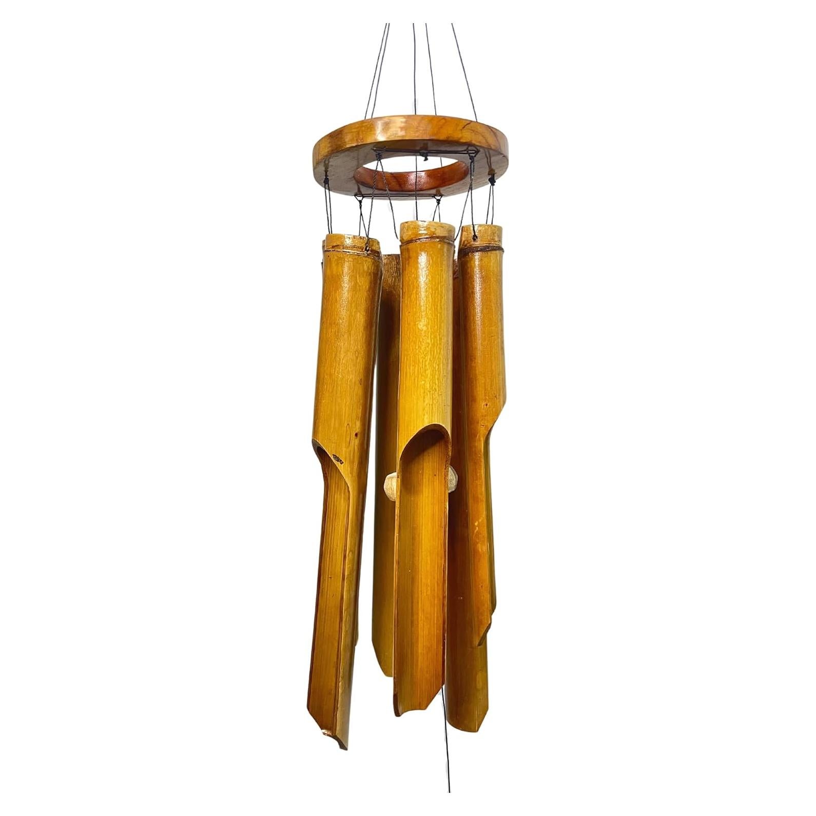 Campanas de Viento de Bambú Solange & Frances 107 cm para Exterior