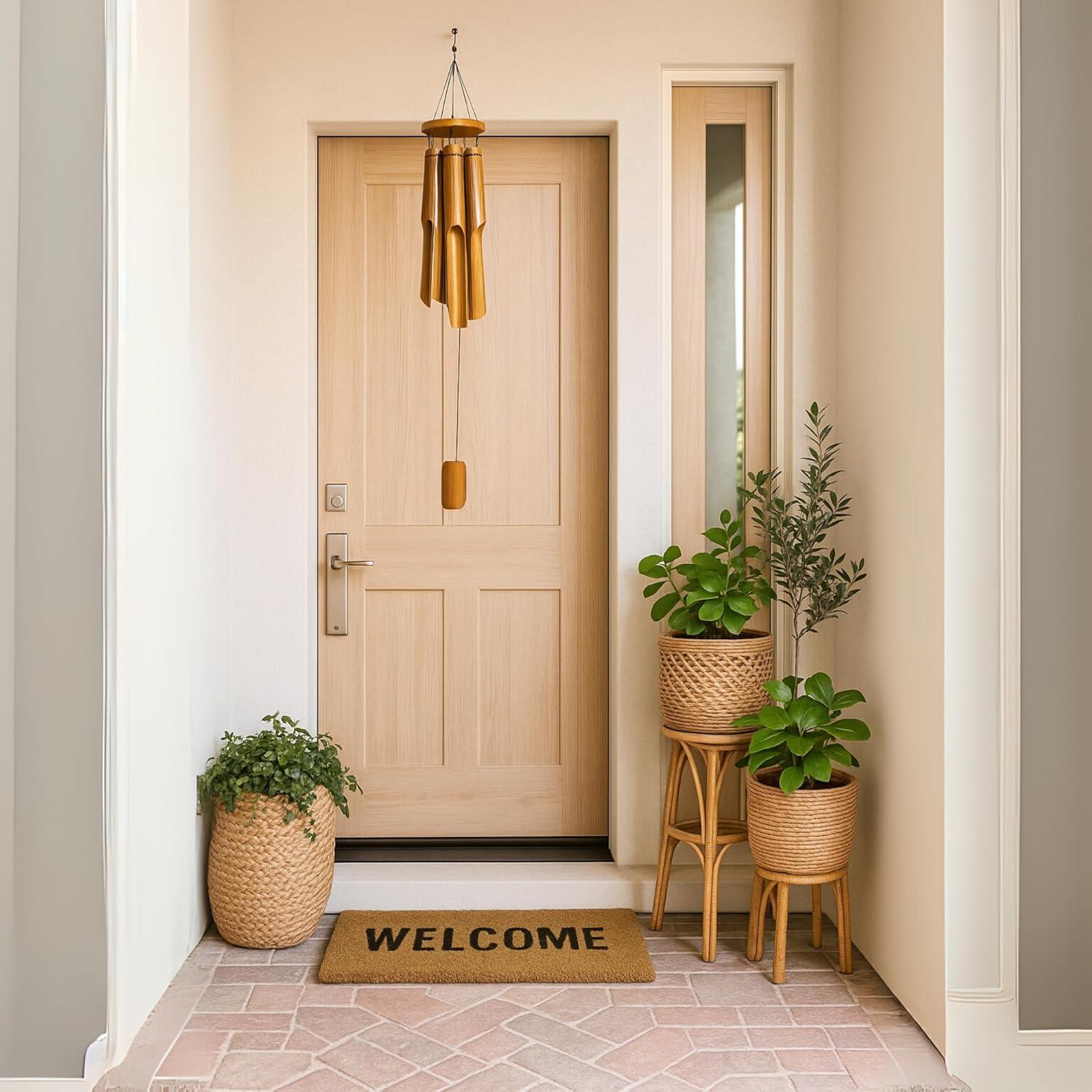 Campanas de Viento de Bambú Solange & Frances 107 cm para Exterior