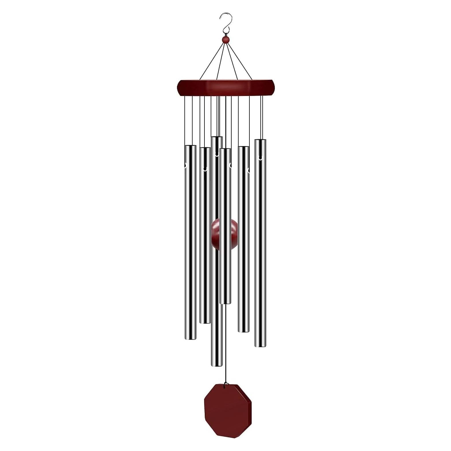 Campana de Viento Memorial Pgzsy 71.1 cm 6 Tubos Aluminio